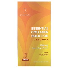 Essential Collagen Solution Jelly Stick, Mango, 3,000 mg, 10 Sticks, 0.7 oz (20