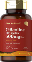 Citicoline Supplement | 500Mg | 120 Capsules | CDP Choline | Therapeutic Grade |