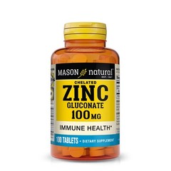 Mason Natural Zinc 100 mg – Advanced Immune System Support, 100 Capsules