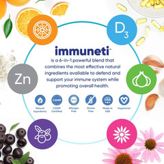 Immuneti – Advanced Immune Defense, 6-In-1 Powerful Blend of Vitamin C, Vitam…
