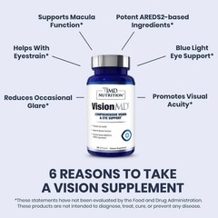 3 Pack 1MD Vision Nutrition MD Eye Vitamin CARMIS Eye Health Aid 30 Softgels