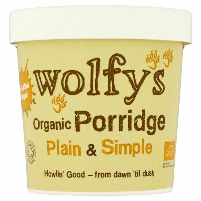Wolfy’s Organic Plain & Simple Porridge Pot – 60g (0.13 lbs)
