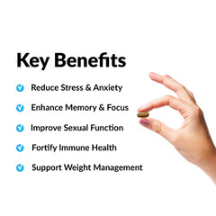 Force Factor Amazing Ashwa Tablets Ashwagandha Supplement for Stress & Anxiety