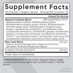 Sports Research Women Probiotics Prebiotics 65 Billion
