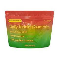 Quality Daily Tanning Gummies Supplement – 60 Gummies 30-Day Supply
