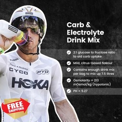 Precision Fuel PF60 Carb Electrolyte Drink Mix Mild Citrus 1 Pack Hydration