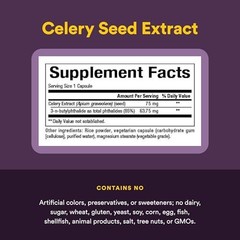 Celery Seed Supplement Concentrated Extract 85 3-n-Butylphthalide for