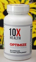 10X Health Optimize Methylated Multivitamin 90 Capsules, 06/26 Exp