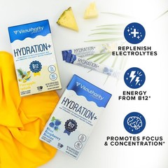 Hydration Electrolyte Powder Packets Blend w/ Magnesium & Organic Coconut Water