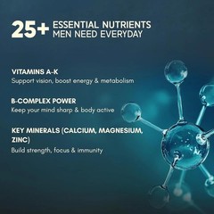 Multivitamin for Men | 52 Ingredients with 100% RDA of Vitamins & Minerals I453