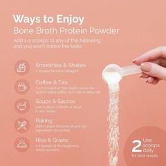 BLUEBIRD PROVISIONS Beef Bone Broth Protein Powder – Grass Fed Beef Protein P…