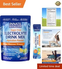 Rapid Hydration Electrolyte Powder – Pineapple Pear Flavor, No Sugar, 16 Packets