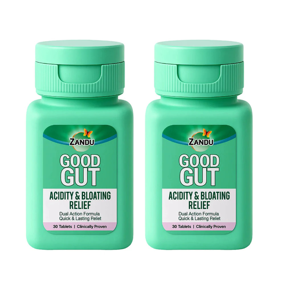 Acidity & Gut Care Tablets 60 Count Value Pack by Zandu