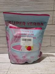 Super Yerba Raspberry Lemonade Vitamin D3 Magnesium Ashwagandha 30 Packs 5/2027