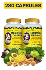 Organic Vitamins Magnesium Complex 2000mg Elemental Magnesium