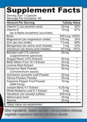 Sugar Support Supplement with Cinnamon, Chromium, Mulberry, Alpha Lipoic Acid –