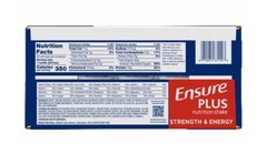 Ensure Plus Nutrition Shake, 8 fl. oz., 30-pack, Vanilla. Always FRESH.