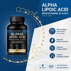 600mg Amino acid Complex 30~120 Caps with B1 & B12 for Brain,Metabolic Wellness