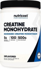 Monohydrate Creatine Nutricost Micronized Powder 500G, 5000mg Per Serv (5g)