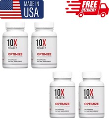 4 PACK 10X Health Optimize Methylated Multivitamin 90 Capsules for Men & Women