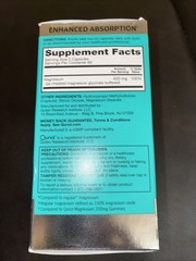 Qunol Extra Strength Magnesium 420 mg, 120 Capsules Sealed 12/27
