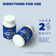 Mind Wake Pills, MindWake Brain Supplement to Support Memory & Sharp Focus 60ct