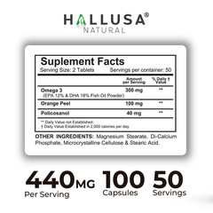 HALLTRIGLIC – Cholesterol & Triglyceride Levels – Cellular Function – 60 caps