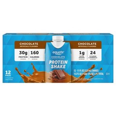 Equate Protein Shake, Chocolate, 11 fl oz, 12 Count