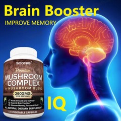 Organic Mushroom Complex Supplement with Lions Mane 30/60/120Capsules