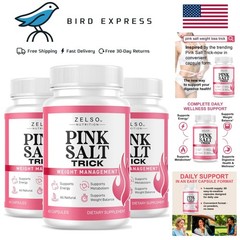 (3 Pack) Pink Salt Weight Trick Capsules – New Pink Salt Trick for Weight, En…