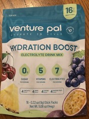 16 Ct Venture Electrolyte Powder Packets Cherry-pineapple-grape