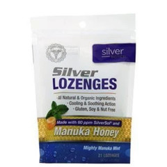 American Biotech Labs Silver Biotics Silver Lozenges Mighty Manuka PACK OF 2