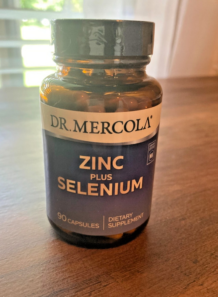 Dr Mercola Zinc Plus Selenium Antioxidant and Mineral Supplement 90 Capsules