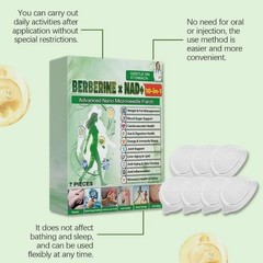 7Pcs/set Nano Microneedle Plaster Loss Slimming Patches 10-in-1 For Weight Patch