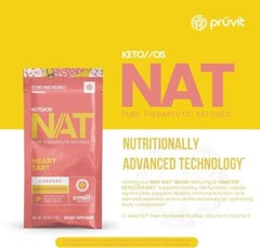 PRÜVIT Keto OS NAT HEART TART Caffeine FREE 20 PACK FAST SHIPPING