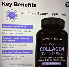 Vital Vitamins Multi Collagen Complex Plus – Advanced Beauty & Wellness – 150 CT