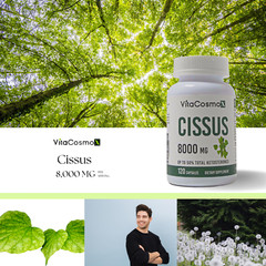VitaCosmoX Cissus Quadrangularis Extract Maximum Strength 8000mg 120 Capsules