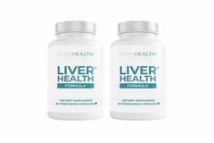 2 UNIT PUREHEALTH RESEARCH LIVER HEALTH FORMULA 60 CAPSULES – NEW SEALED – 6/27