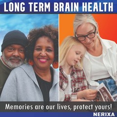 NERIXA Memory Brain Support – Memory, Mental clarity, concentration, focus