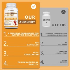 Cholesterol Support 240pcs- Heart & Cardiovascular Health – Plant Sterol, Garlic