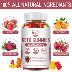 Keto Gummies + L-Carnitine – Strong Fat Burner Weight Loss – Fat Burner Ketone