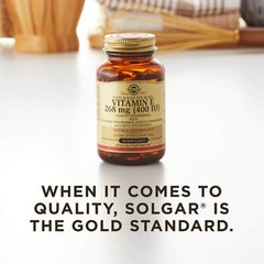 Solgar Vitamin E 268 mg 400 IU Mixed d-Alpha Tocopherol Tocopherols 100 Softgels
