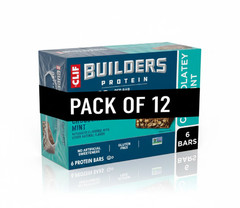 CLIF BUILDERS Protein Bars Chocolate Mint Gluten Free (2.4oz, 12 Ct)