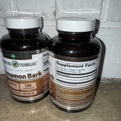 🔵 2 Amazing Formulas Cinnamon Bark| 1000 Mg | 200 Capsules Exp 07/2025