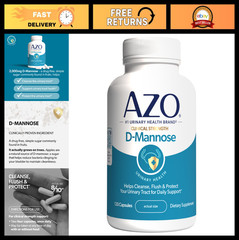 D-Mannose Urinary Tract Support – Cleanse, Flush & Protect, Non-GMO, 120 Caps