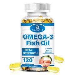 3600mg Omega 3 Fish Oil Capsules 3x Strength EPA & DHA, Highest Potency, NEW