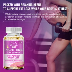 Night Time Fat Buner Supplement For Men Women Weight Loss Appetite Suppressant