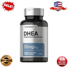 DHEA 50mg | 150 Capsules | Non-GMO, Gluten Free Supplement | by Horbaach