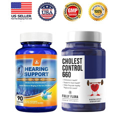 Blue Cohosh Hearing Support Ear Care & Cholesterol 660 Heart Supplement 60 Caps