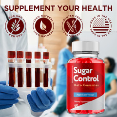 (3 Pack) Sugar Control Keto ACV Gummies 1000MG SugarControl Vitamin 180 Gummie s